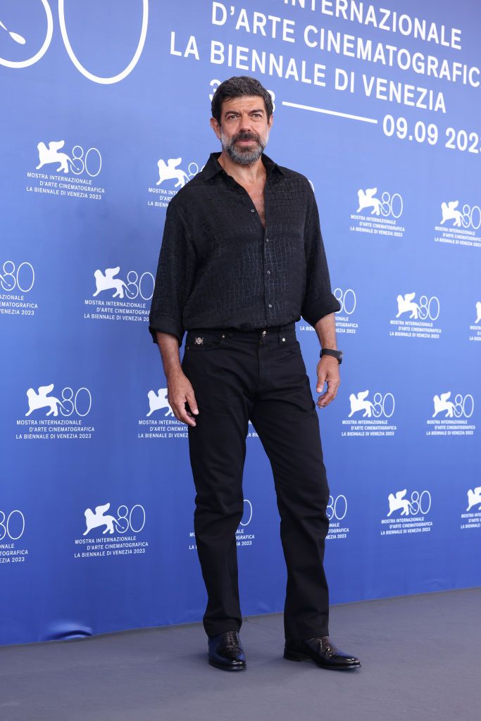 VENICE, ITALY - SEPTEMBER 02: Pierfrancesco Favino attends a photocall for the "Adagio" at the 80th Venice International Film Festival on September 02, 2023 in Venice, Italy. (Photo by Stefania D'Alessandro/WireImage)
