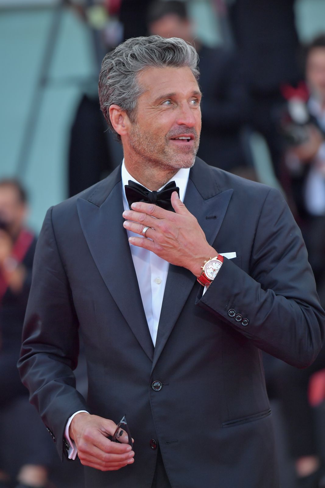 VENICE, ITALY - AUGUST 31: Patrick Dempsey attends a red carpet for the movie "Ferrari" at the 80th Venice International Film Festival on August 31, 2023 in Venice, Italy. (Photo by Dominique Charriau/WireImage)
