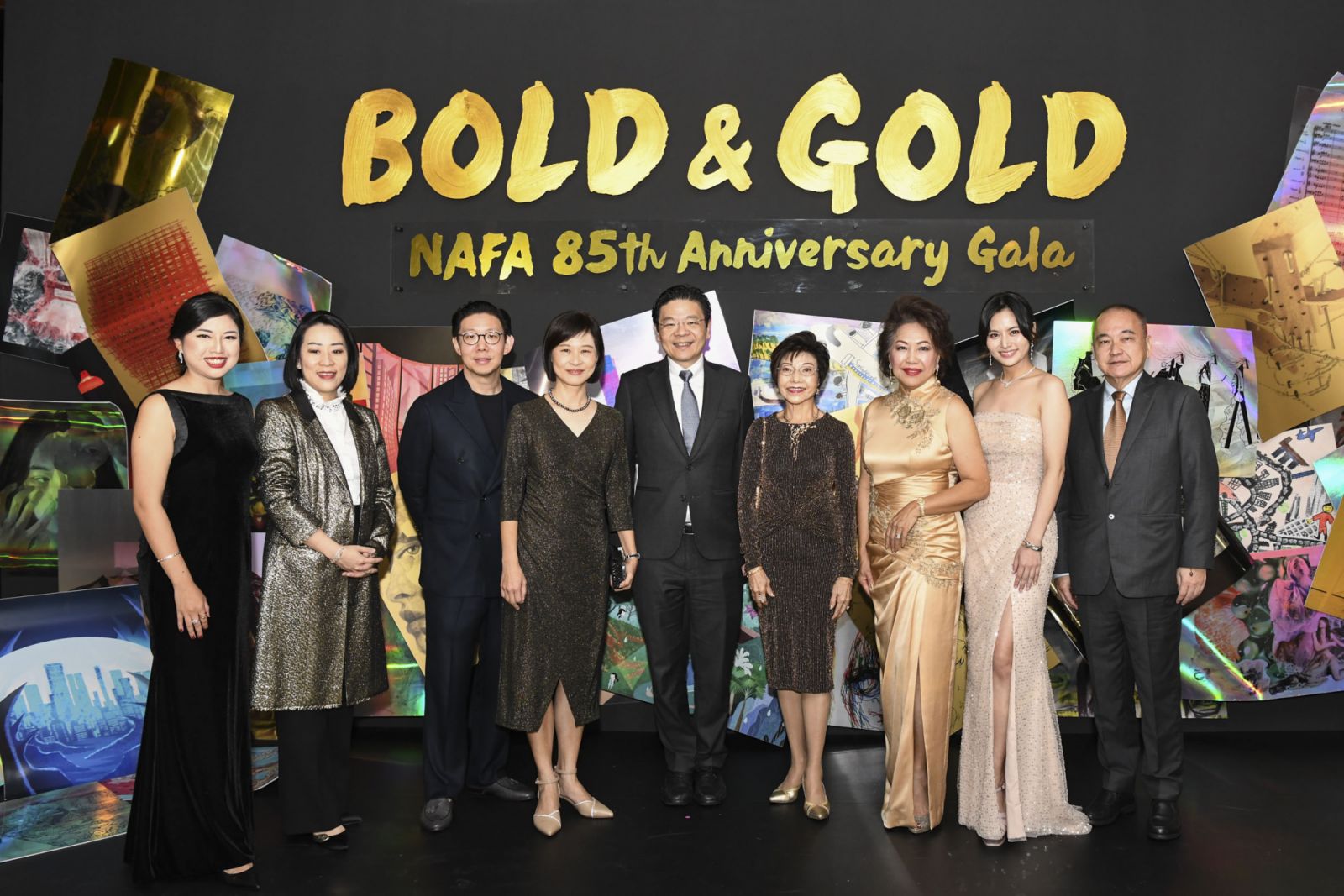 Group photo with the NAFA Board Chairman, NAFA President and NAFA 85th Anniversary Gala Organising Committee.