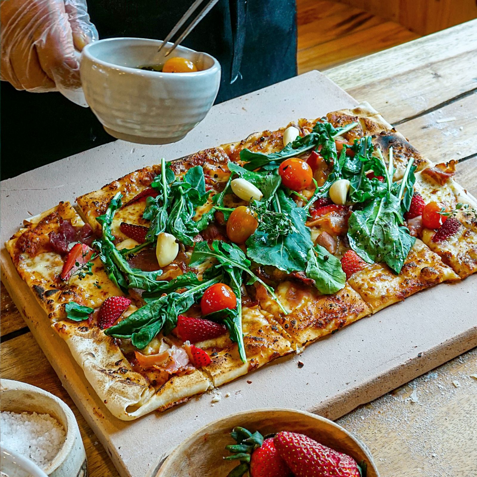 Off Menu Dishes - The Barn Farmer's Charcoal Pizza