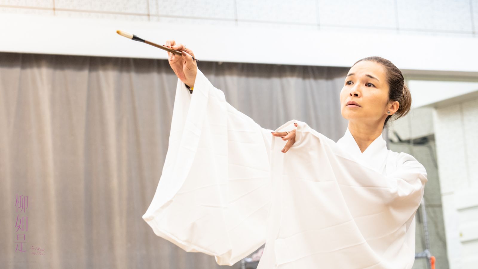 Mercy Wong during rehearsals for ‘Liu Rushi, My Dear’ (Photo: courtesy of Hong Kong Repertory Theatre)