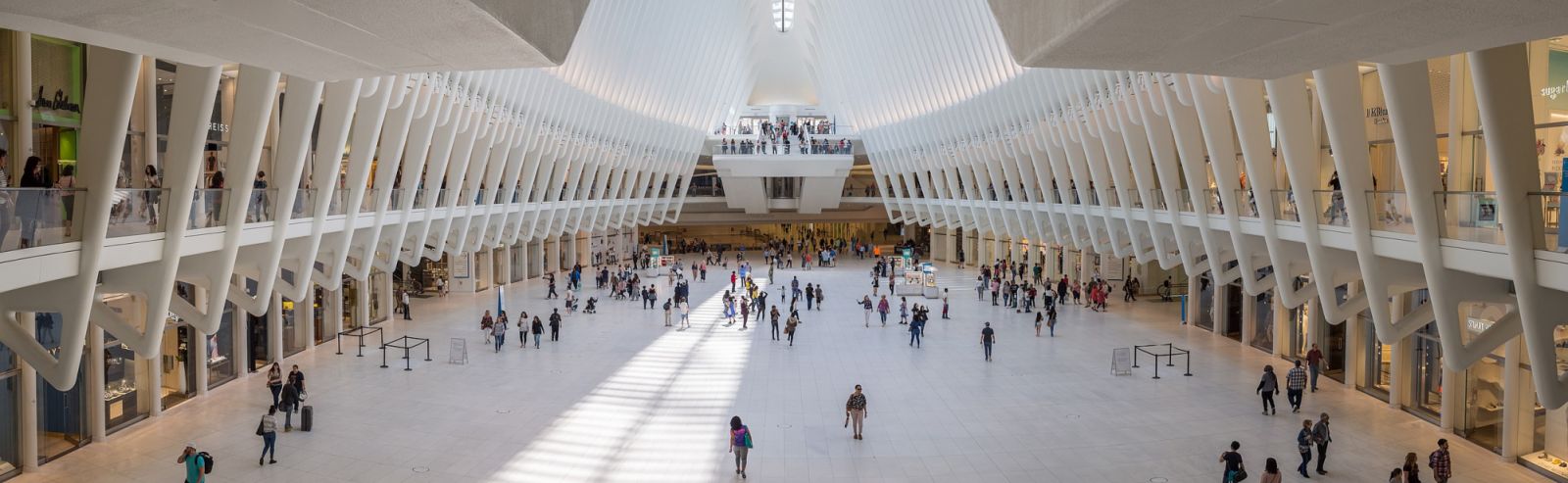Inside Santiago Calatrava's Oculus, NYC (Photo: WikiCommons/Rhododendrites)