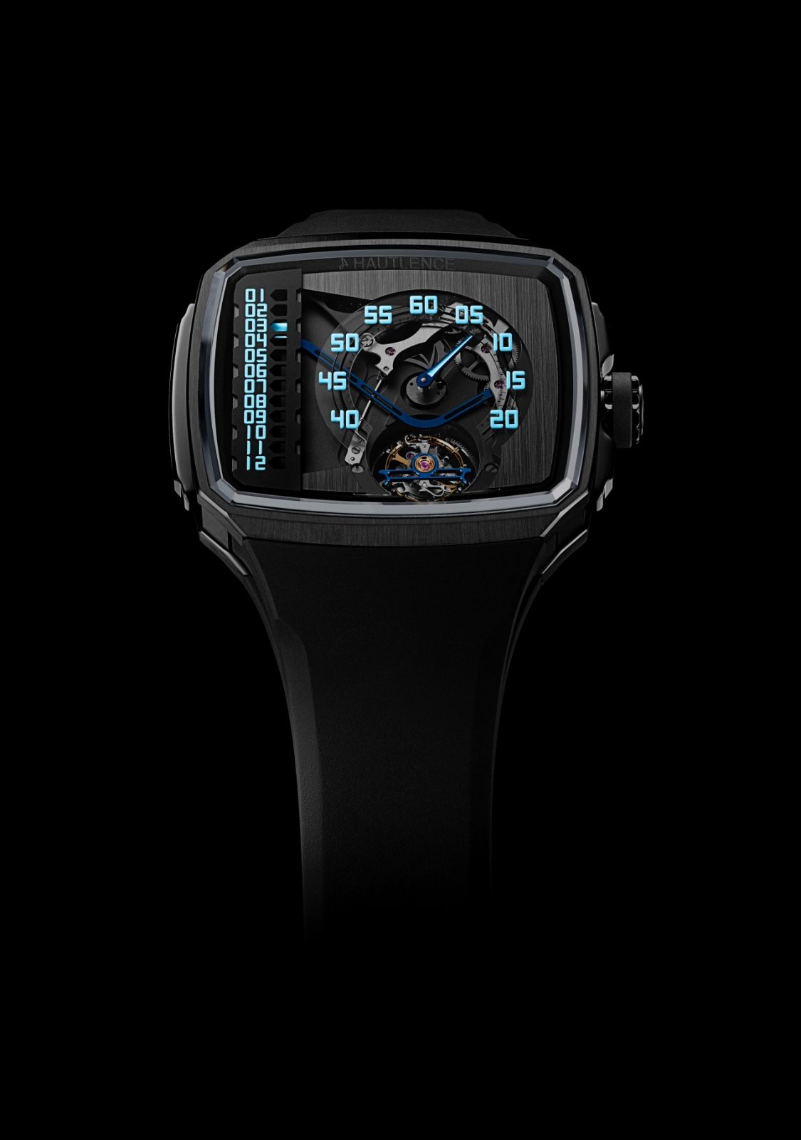 豪朗時新品Linear Series 2,使用新字體與夜光塗層。(Photo: Hautlence)