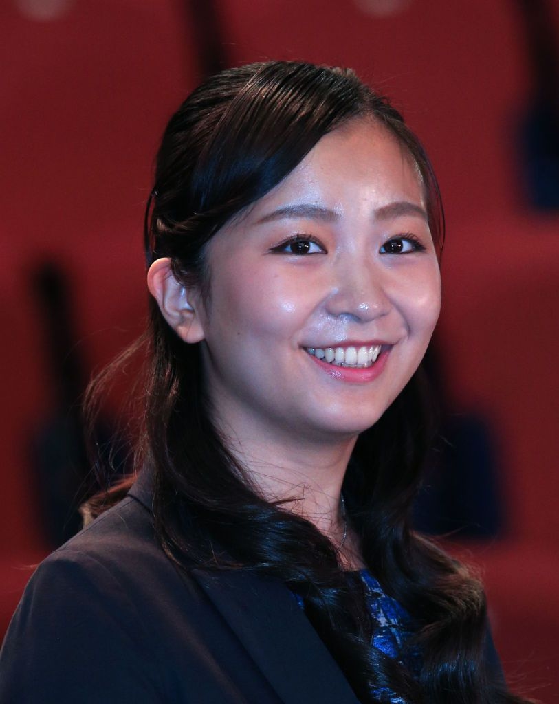 Princess Kako of Akishino, the 22-year-old granddaughter of Japanese Emperor Akihito, poses for photos at the University of Leeds as she prepares to return to Japan after completing a year as an exchange student. (Photo by Peter Byrne/PA Images via Getty Images)