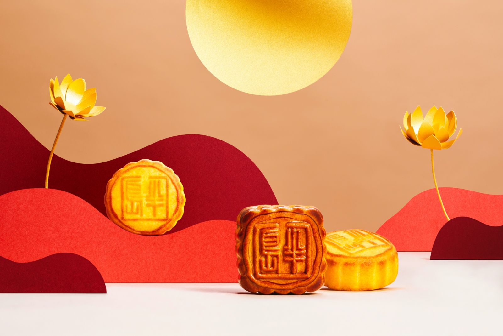 Where to order Mooncakes 2023 - The Peninsula Loose Mini Egg Custard Mooncake with Lotus Seed Mooncake