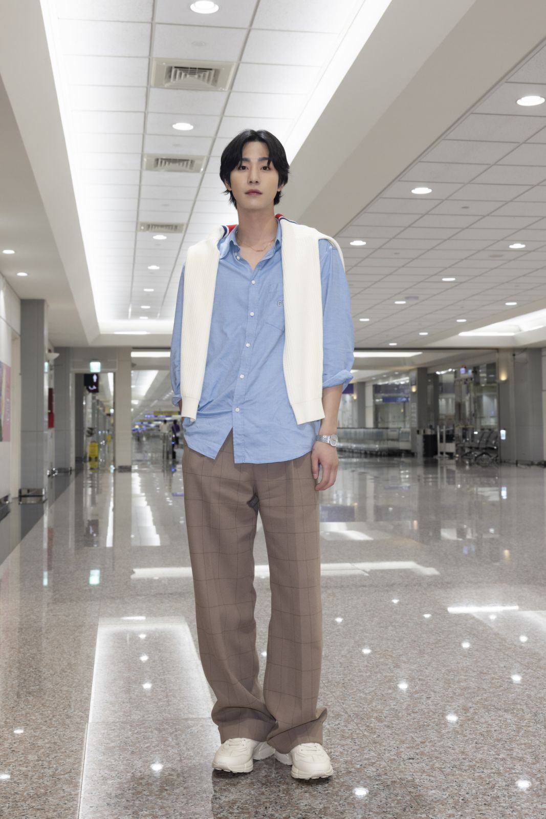高人氣韓劇男神「安孝燮」為 全新 Gucci 台北101旗艦店開幕，搶先抵台。（Photo: Gucci）