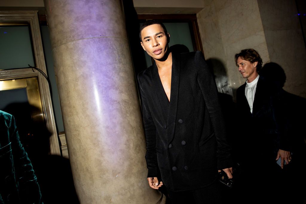 Olivier Rousteing at the The 74th Annual Parsons Benefit held at Cipriani Wall Street on May 24, 2023 in New York, New York. (Photo by Lexie Moreland/WWD via Getty Images)