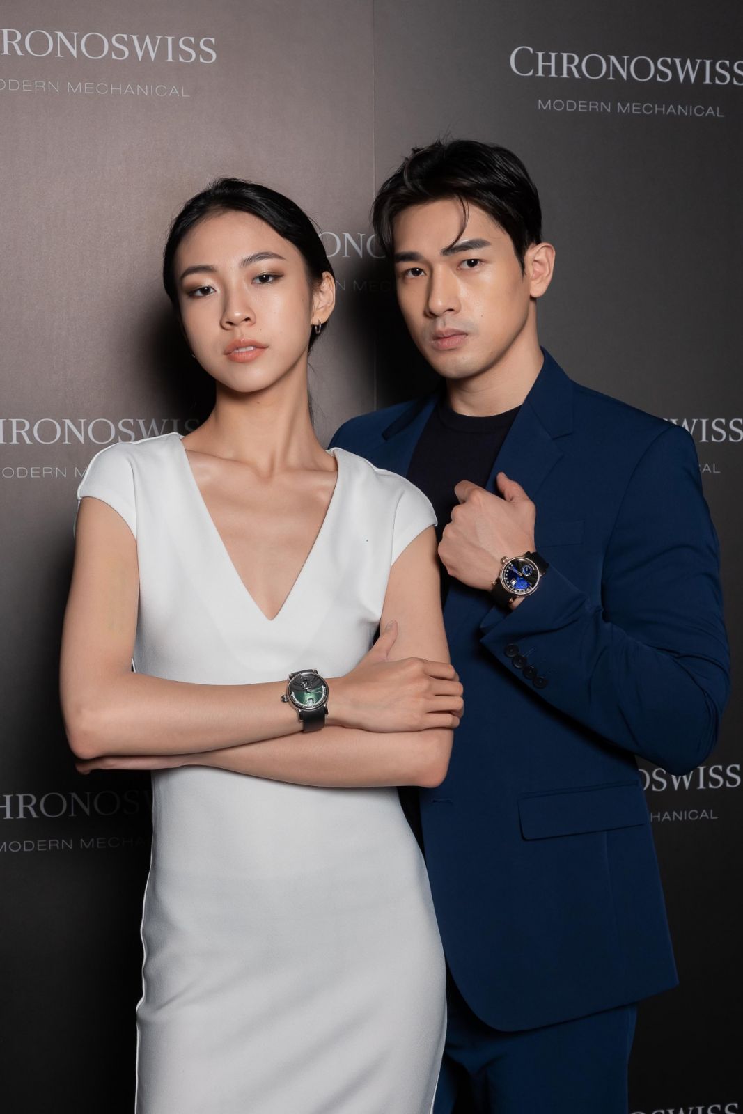 模特兒佩戴Chronoswiss來台作品。（Photo: Chronoswiss）
