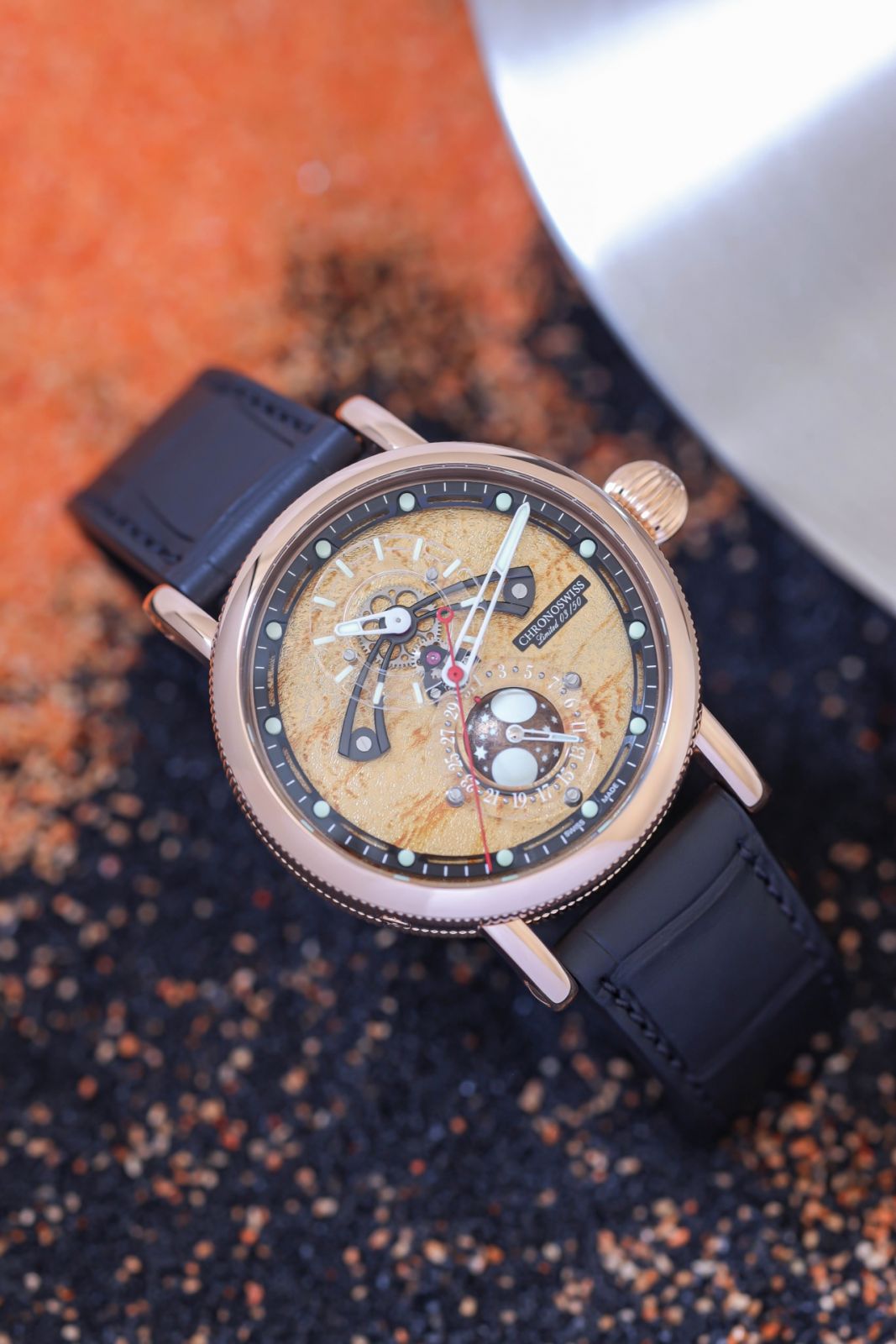 Chronoswiss Space Timer Jupiter，以木星為主題、限量50枚的太空主題腕錶。（Photo: Chronoswiss）