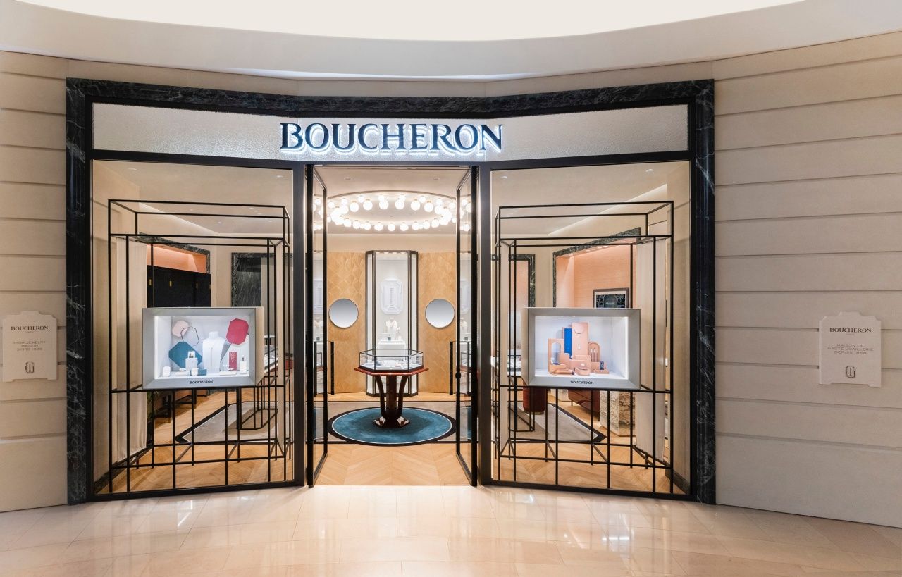 新開幕的Boucheron專賣店成功的把芳登廣場26號門市的設計風格帶來台灣。（Photo: Boucheron）