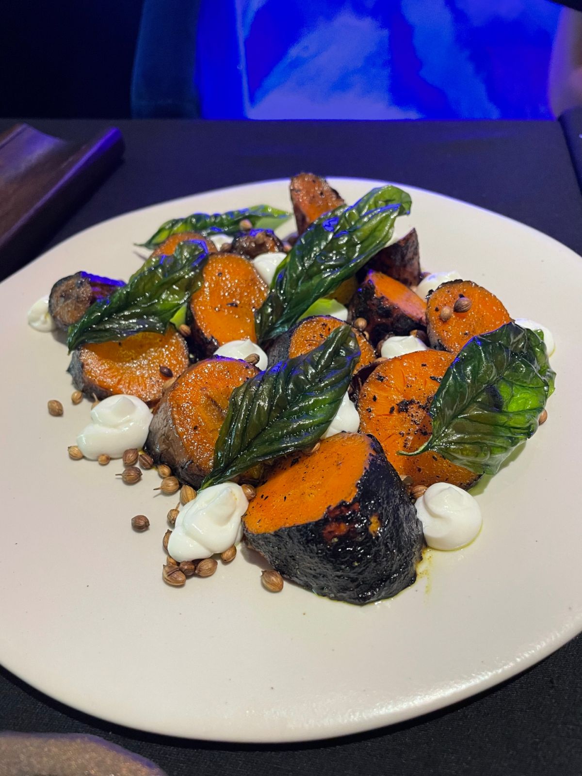 Grilled carrots with whipped goat cheese - Alegria MNL new a la carte menu lunch