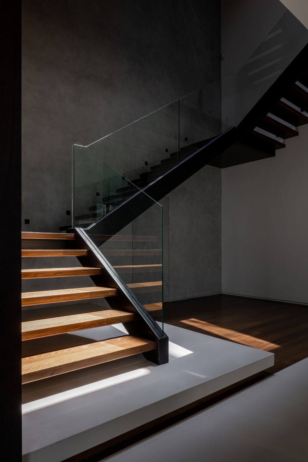 The sculptural staircase