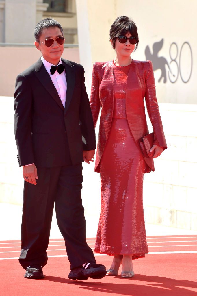 Hong Kong actor Tony Leung Chiu-wai at the 80 Venice International Film Festival 2023. Golden Lion For Lifetime Achievement & The Lion's Share: A History Of The Mostra Red Carpet. Venice (Italy), September 2nd, 2023 (Photo by Rocco Spaziani/Archivio Spaziani/Mondadori Portfolio via Getty Images)