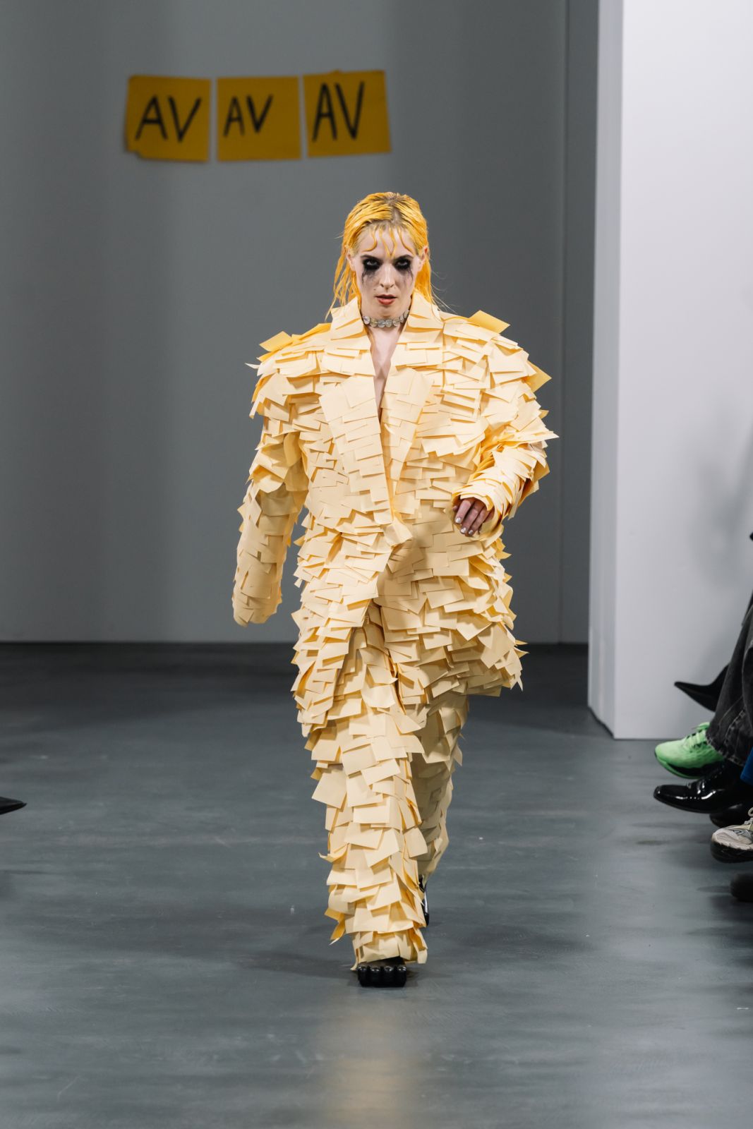 MILAN, ITALY - SEPTEMBER 24: A model walks the runway at the Avavav fashion show during the Milan Fashion Week Womenswear Spring/Summer 2024 on September 24, 2023 in Milan, Italy. (Photo by Alena Zakirova/Getty Images)