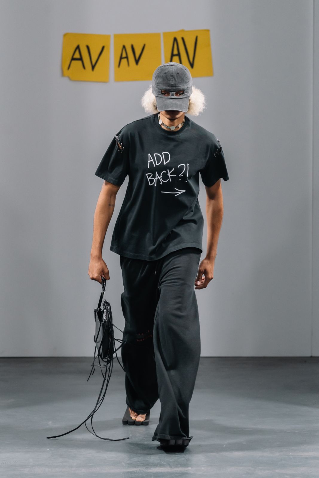 MILAN, ITALY - SEPTEMBER 24: A model walks the runway at the Avavav fashion show during the Milan Fashion Week Womenswear Spring/Summer 2024 on September 24, 2023 in Milan, Italy. (Photo by Alena Zakirova/Getty Images)