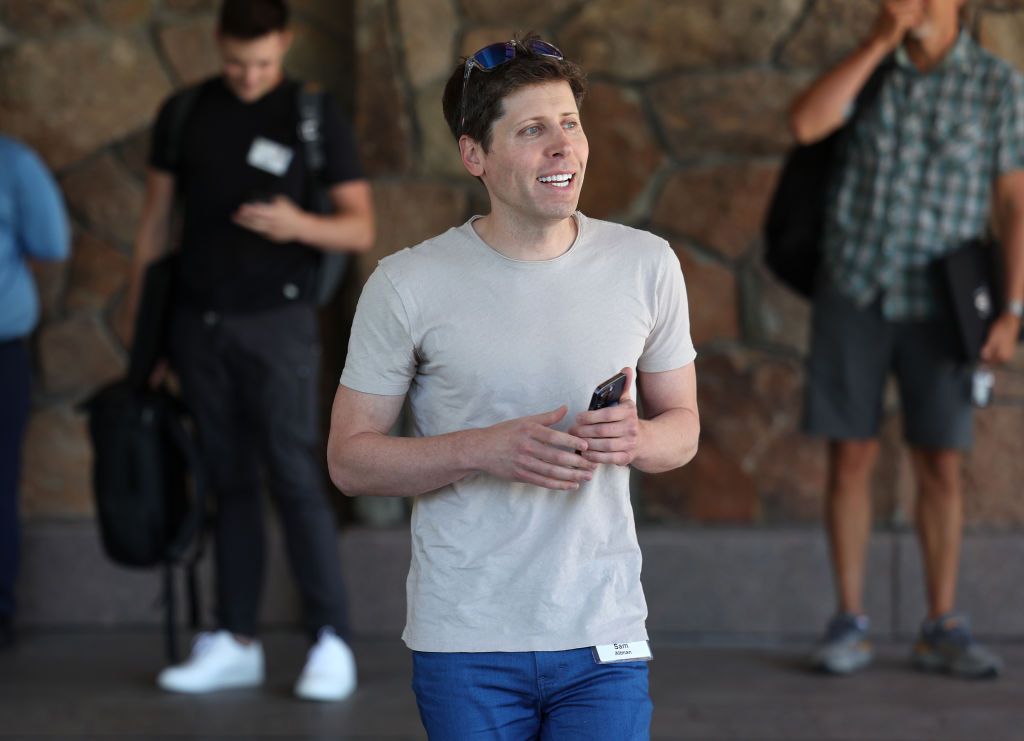 奧特曼是 OpenAI 的CEO。(Photo:McNamee/Getty Images)