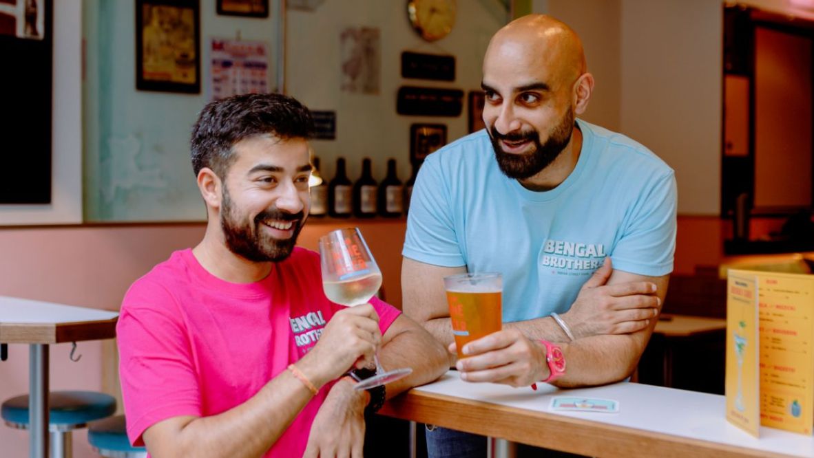 Vidur Yadav and Tanvir Bhasin of Bengal Brothers (Photo: Nichol Mak / Tatler Hong Kong)