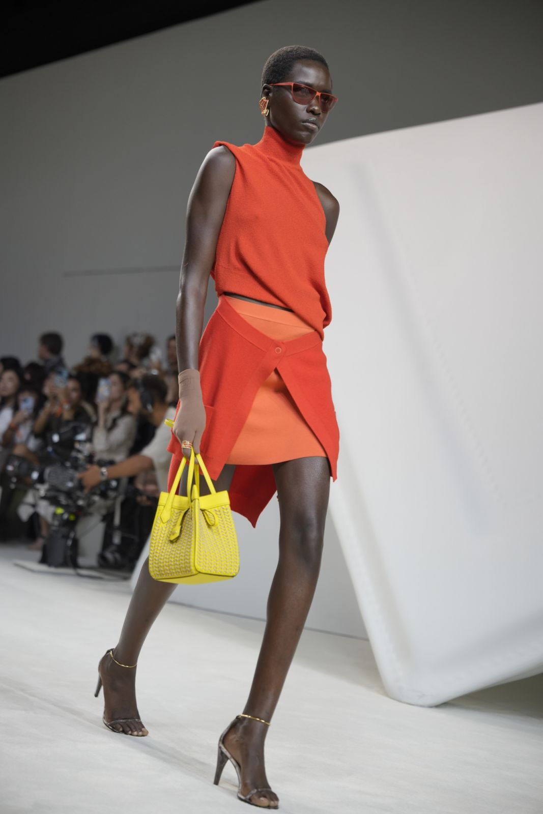 Model on the runway at the Fendi Spring 2024 Ready To Wear Fashion Show on September 20, 2023 in Milan, Italy. (Photo by Swan Gallet/WWD via Getty Images)