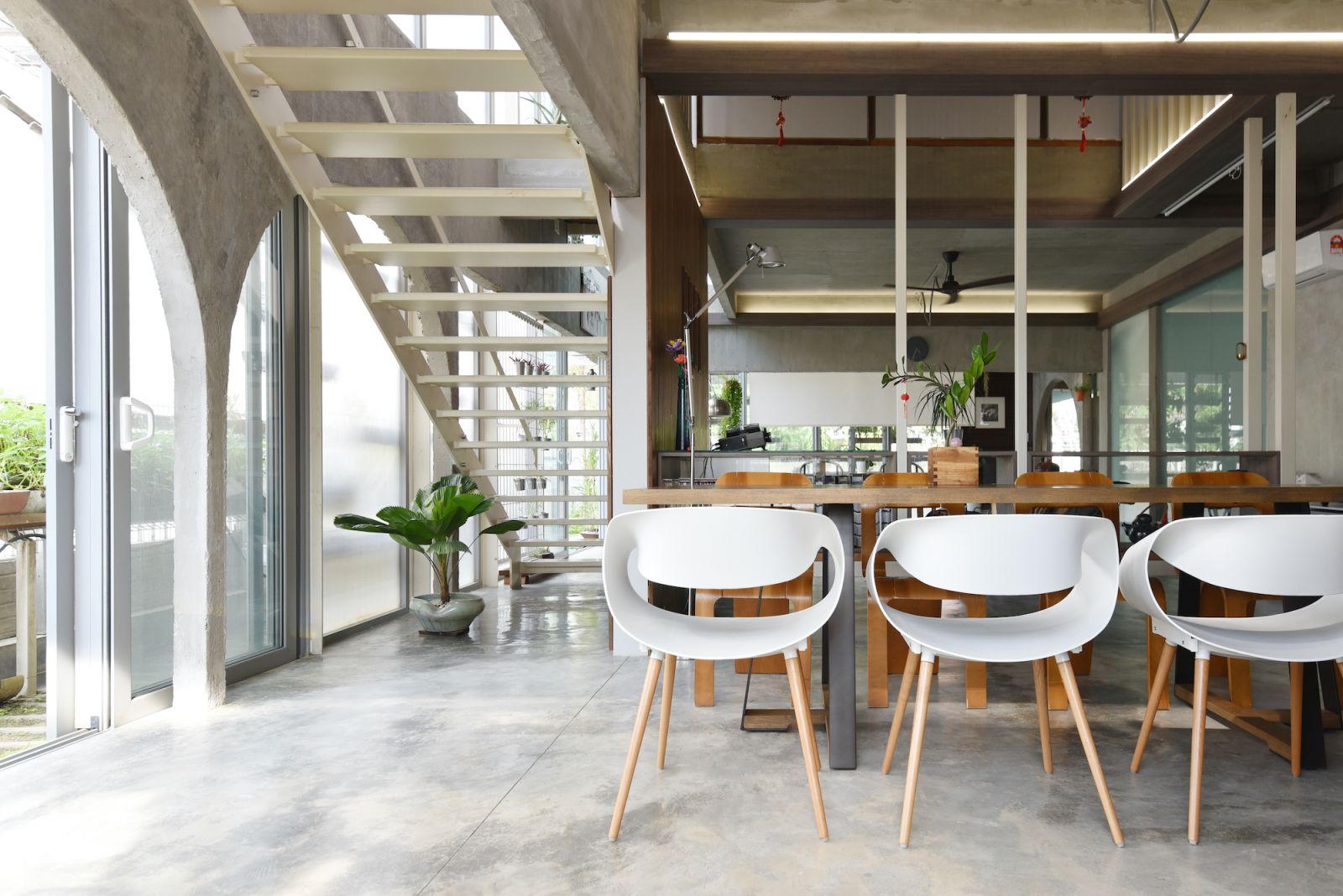 Natural light and ventilation is a key factor of this home