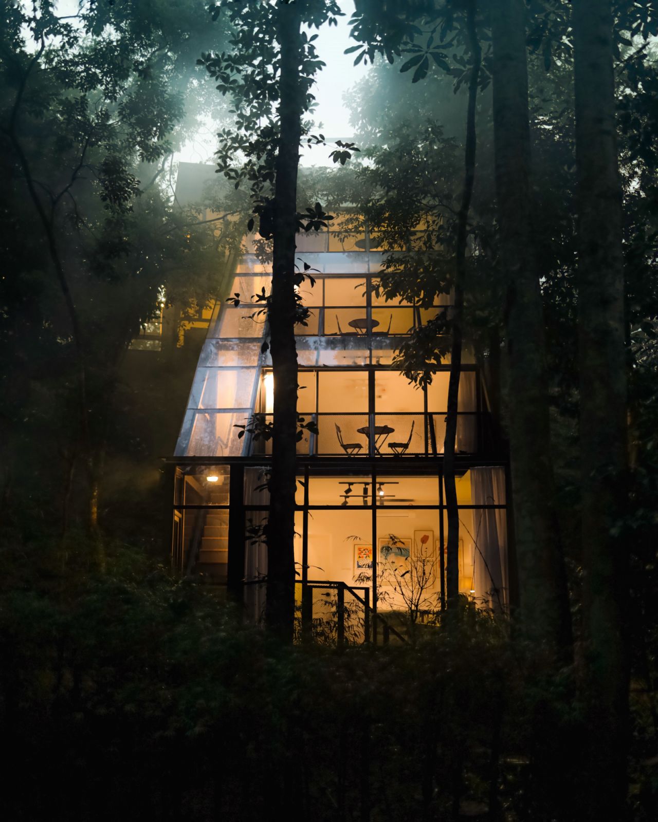 The Estate is nestled within the rainforest