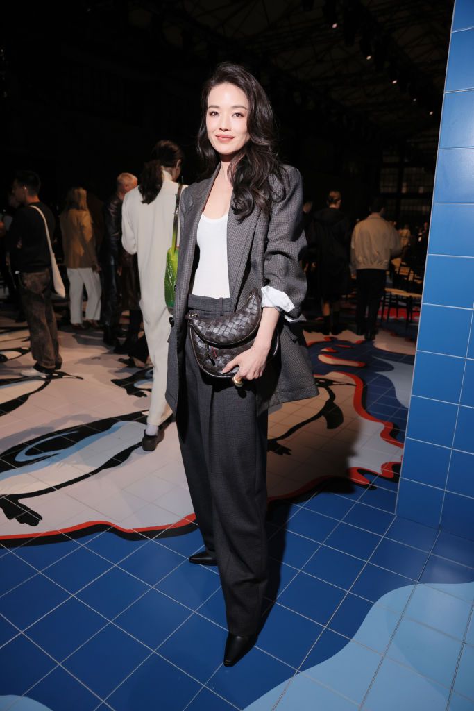 MILAN, ITALY - SEPTEMBER 23: Shu Qi attends the Bottega Veneta fashion show during the Milan Fashion Week Womenswear Spring/Summer 2024 on September 23, 2023 in Milan, Italy. (Photo by Victor Boyko/Getty Images)