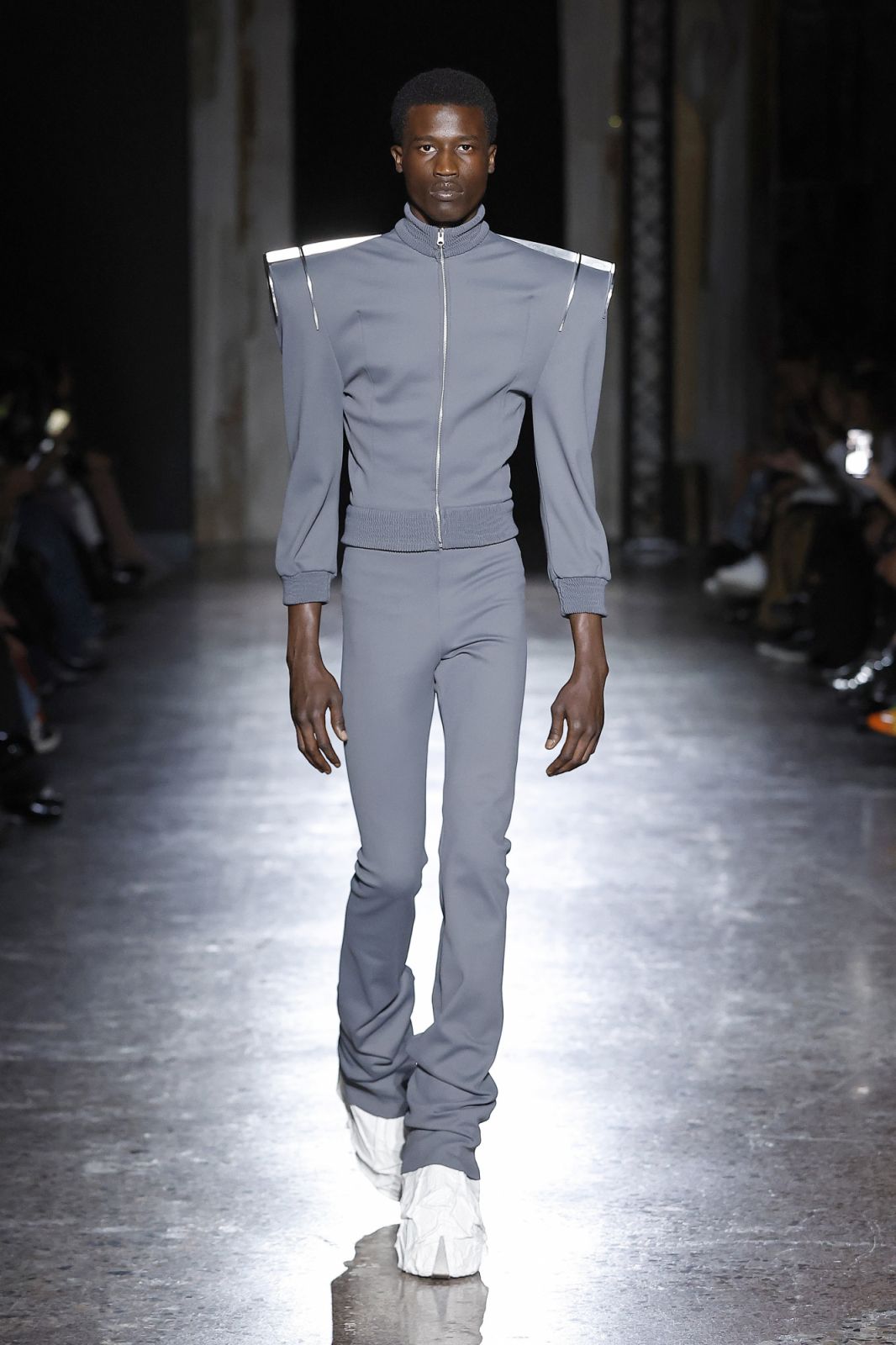 MILAN, ITALY - SEPTEMBER 22: A model walks the runway at the Han Kjobenhavn fashion show during the Milan Fashion Week Womenswear Spring/Summer 2024 on September 22, 2023 in Milan, Italy. (Photo by Estrop/Getty Images)
