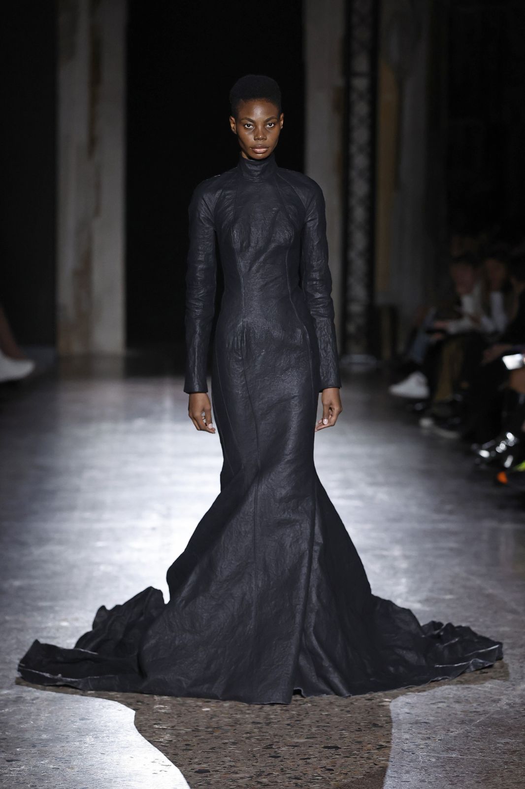 MILAN, ITALY - SEPTEMBER 22: A model walks the runway at the Han Kjobenhavn fashion show during the Milan Fashion Week Womenswear Spring/Summer 2024 on September 22, 2023 in Milan, Italy. (Photo by Estrop/Getty Images)