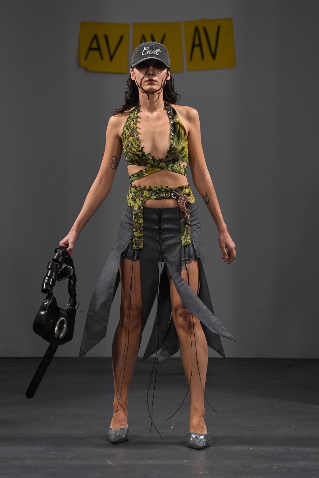 MILAN, ITALY - SEPTEMBER 24: A model walks the runway at the Avavav fashion show during the Milan Fashion Week Womenswear Spring/Summer 2024 on September 24, 2023 in Milan, Italy. (Photo by Alessandro Levati/Getty Images)