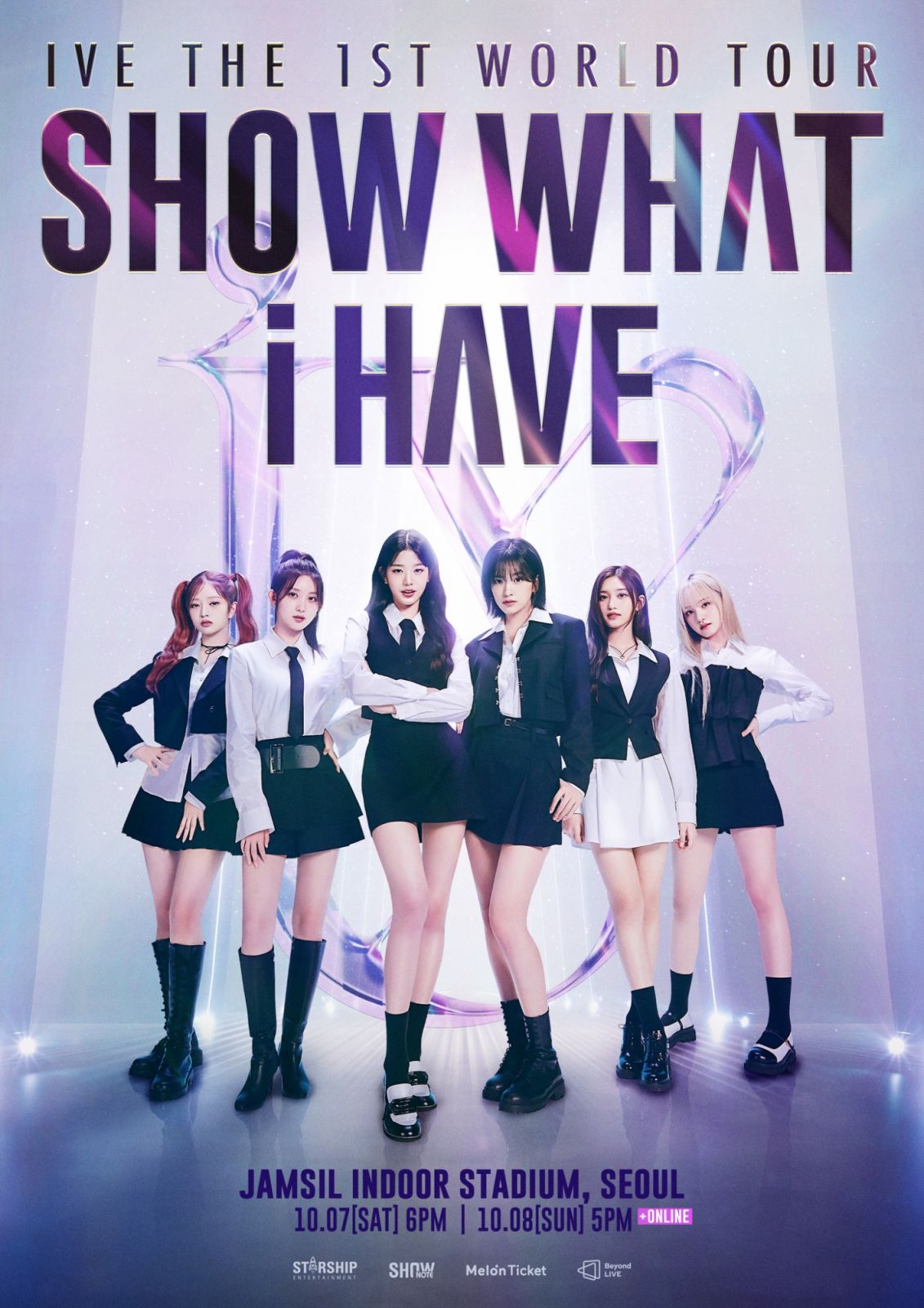 IVE的首次世界巡迴演唱會《SHOW WHAT I HAVE》將在10月7和8日於南韓首爾蠶室室內體育館舉行。(Photo: Facebook@IVE)