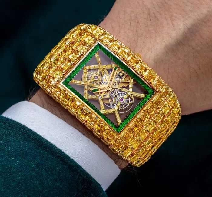 Jacob & Co.在今年Watches & Wonders前夕發表的Billionaire Timeless Treasure腕錶，定價超過2000萬美金。（Photo: Jacob & Co.）