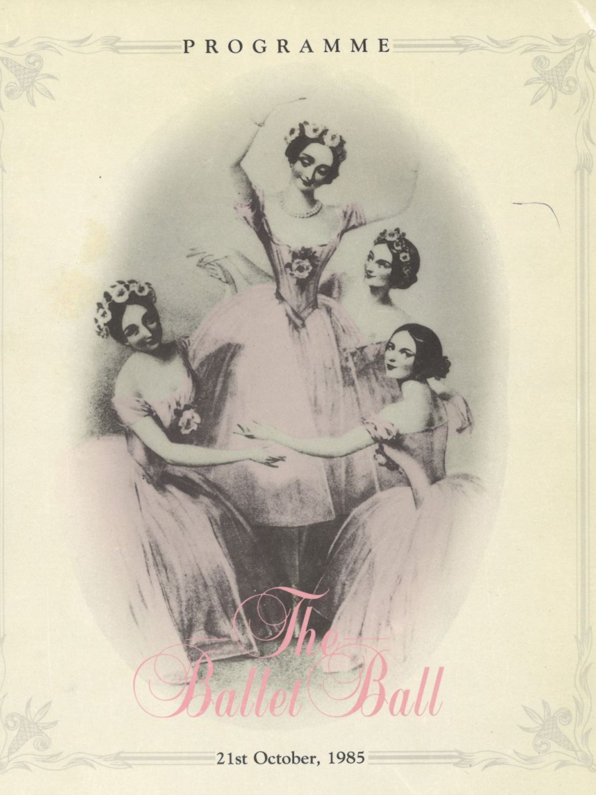 The 1985 Hong Kong Ballet Ball programme (Photos: courtesy of Hong Kong Ballet)