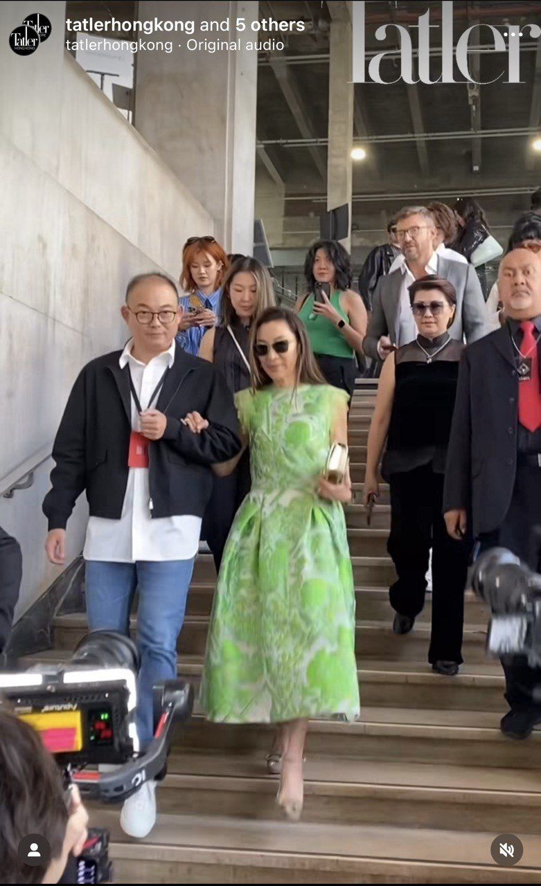 Michelle Yeoh at Shiatzy Chen's spring-summer 2024 show