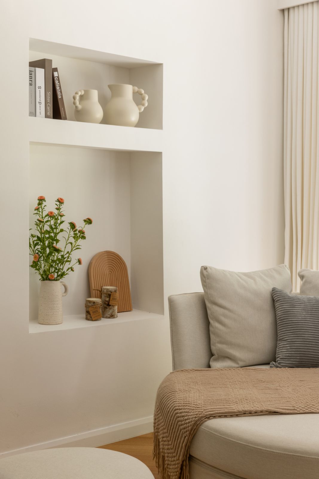 Well curated shelves
