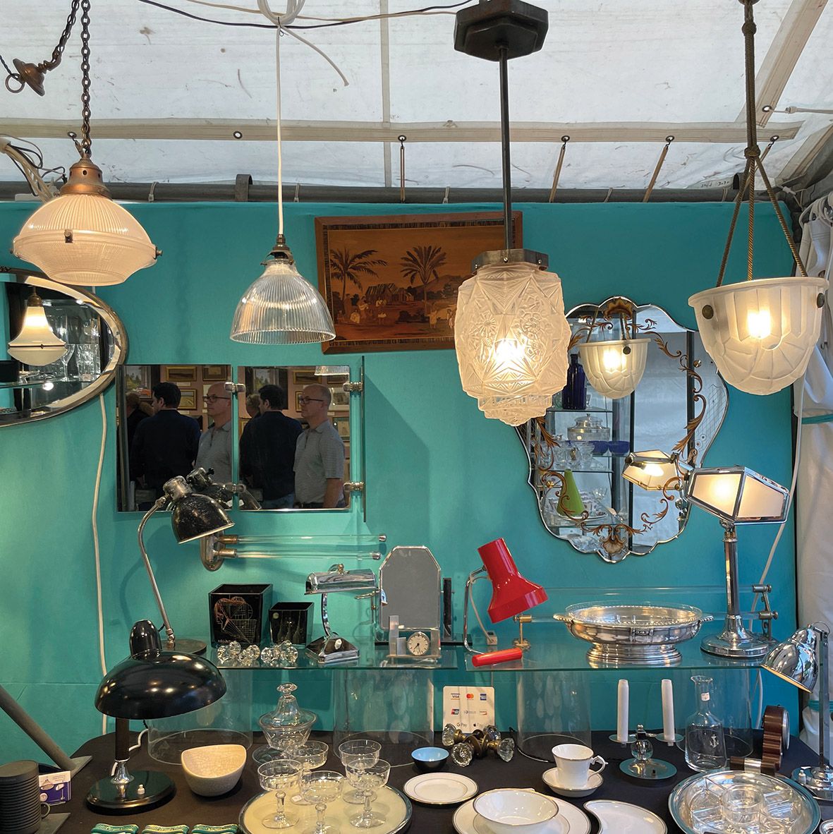 The selection at Claudie Ferré includes lighting and tableware.