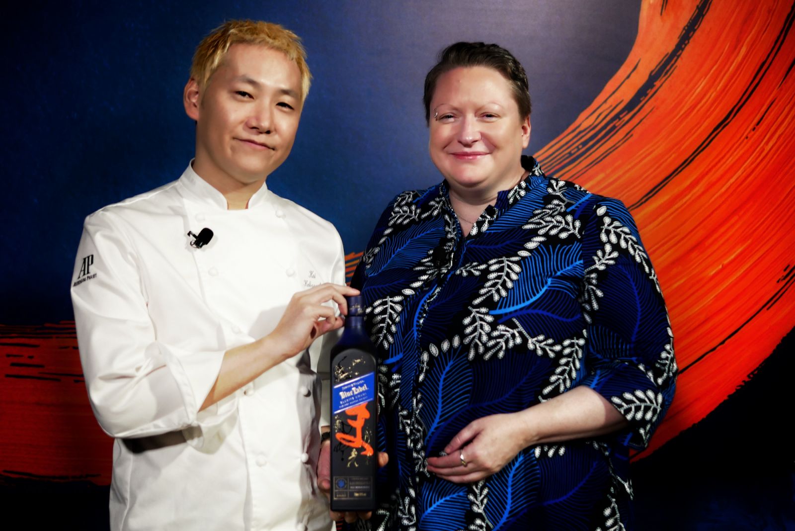 Chef Kobayashi and Dr Emma Walker at the Asia Pacific launch of their limited edition whisky