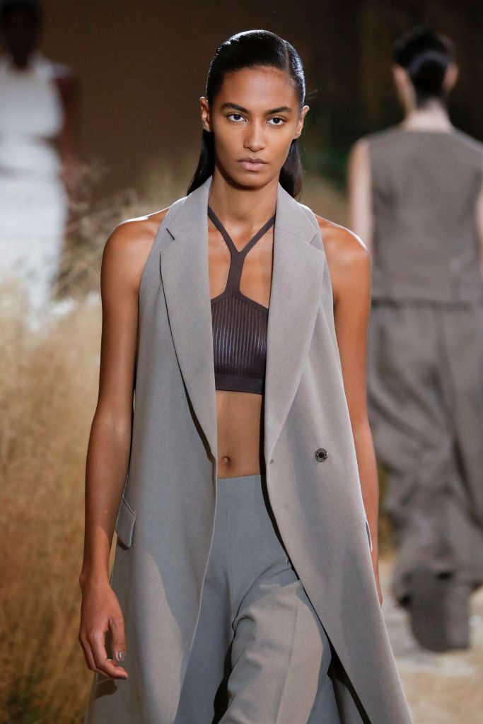 PARIS, FRANCE - SEPTEMBER 30: A model walks the runway during the Hermes Ready to Wear Spring/Summer 2024 fashion show as part of the Paris Fashion Week on September 30, 2023 in Paris, France. (Photo by Victor VIRGILE/Gamma-Rapho via Getty Images)