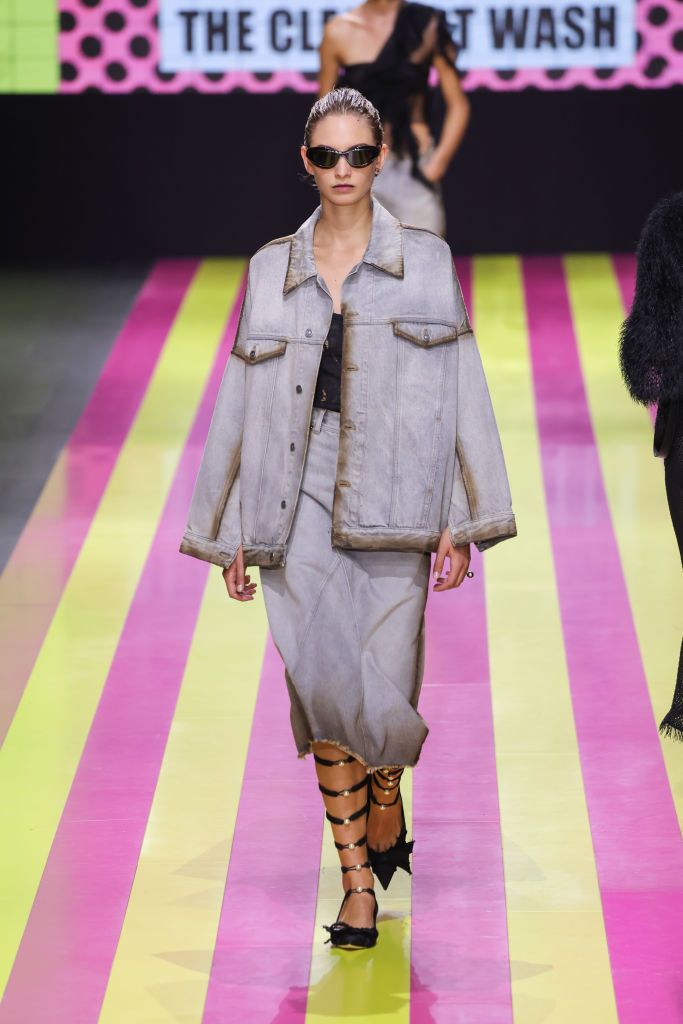 PARIS, FRANCE - SEPTEMBER 26: (EDITORIAL USE ONLY - For Non-Editorial use please seek approval from Fashion House) A model walks the runway during the Christian Dior Womenswear Spring/Summer 2024 show as part of Paris Fashion Week on September 26, 2023 in Paris, France. (Photo by Victor Boyko/Getty Images)