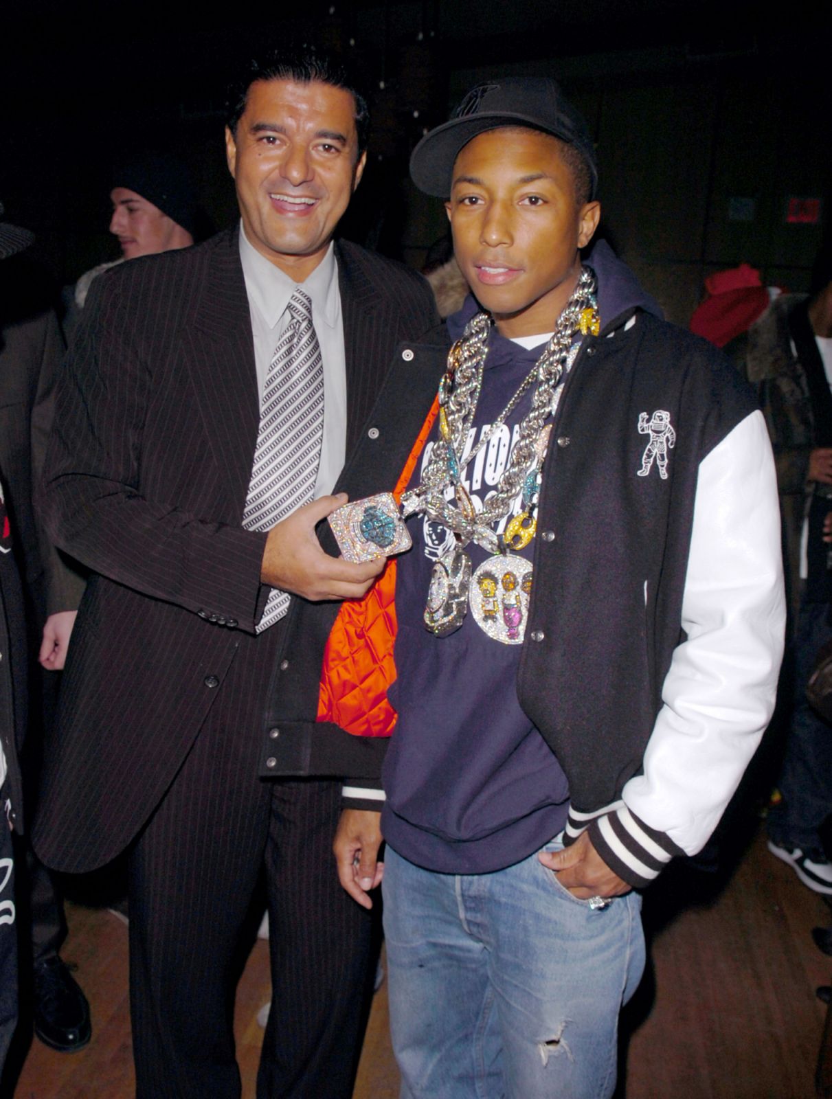 Pharrell Williams與Jacob & Co. 創辦人Jacob Arabo（Photo: Getty Images）