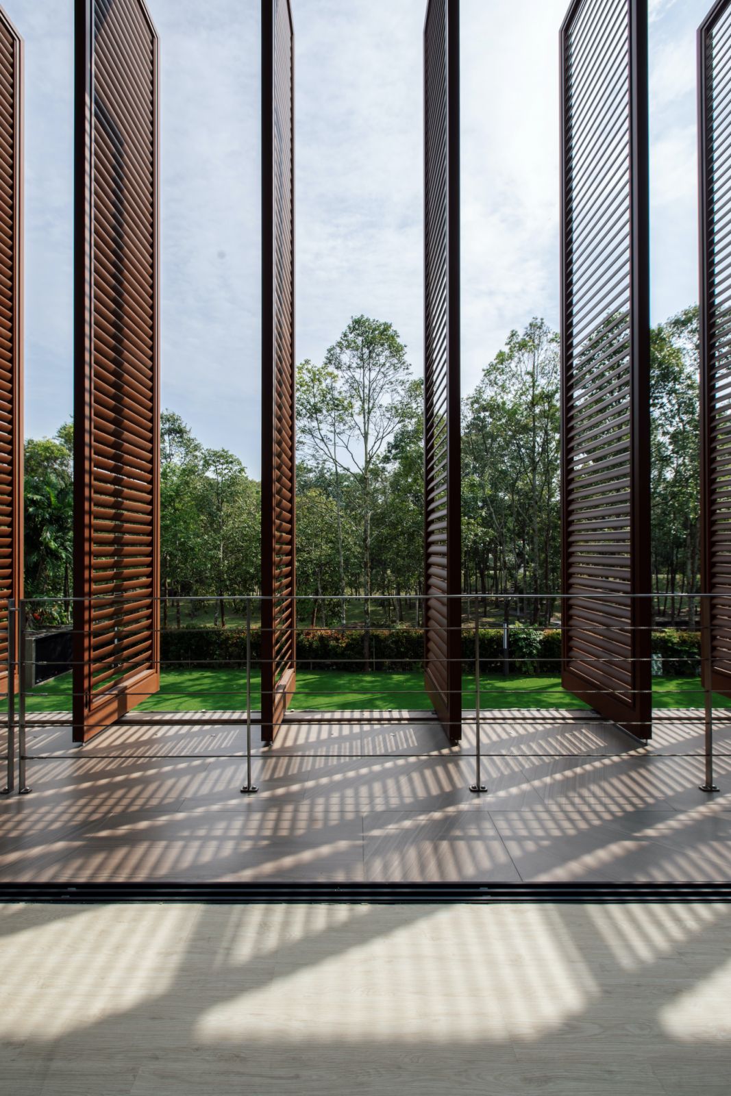 These shutters are adjustable as the residents require