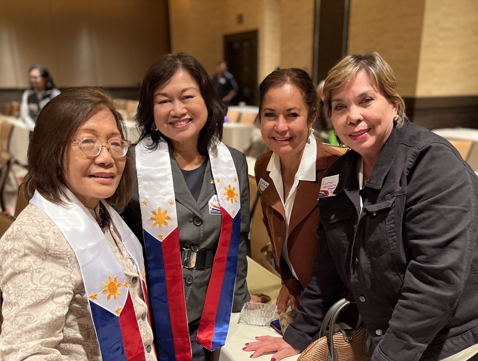Almira Gilles (second from left) at the NaFFAA Civic Leadership Forum in Las Vegas, September 2023.