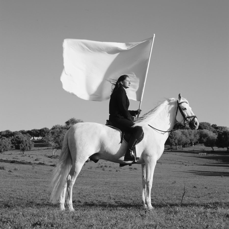 Marina Abramović, The Hero, 2001(Photo Courtesy: Marina Abramović Archives)