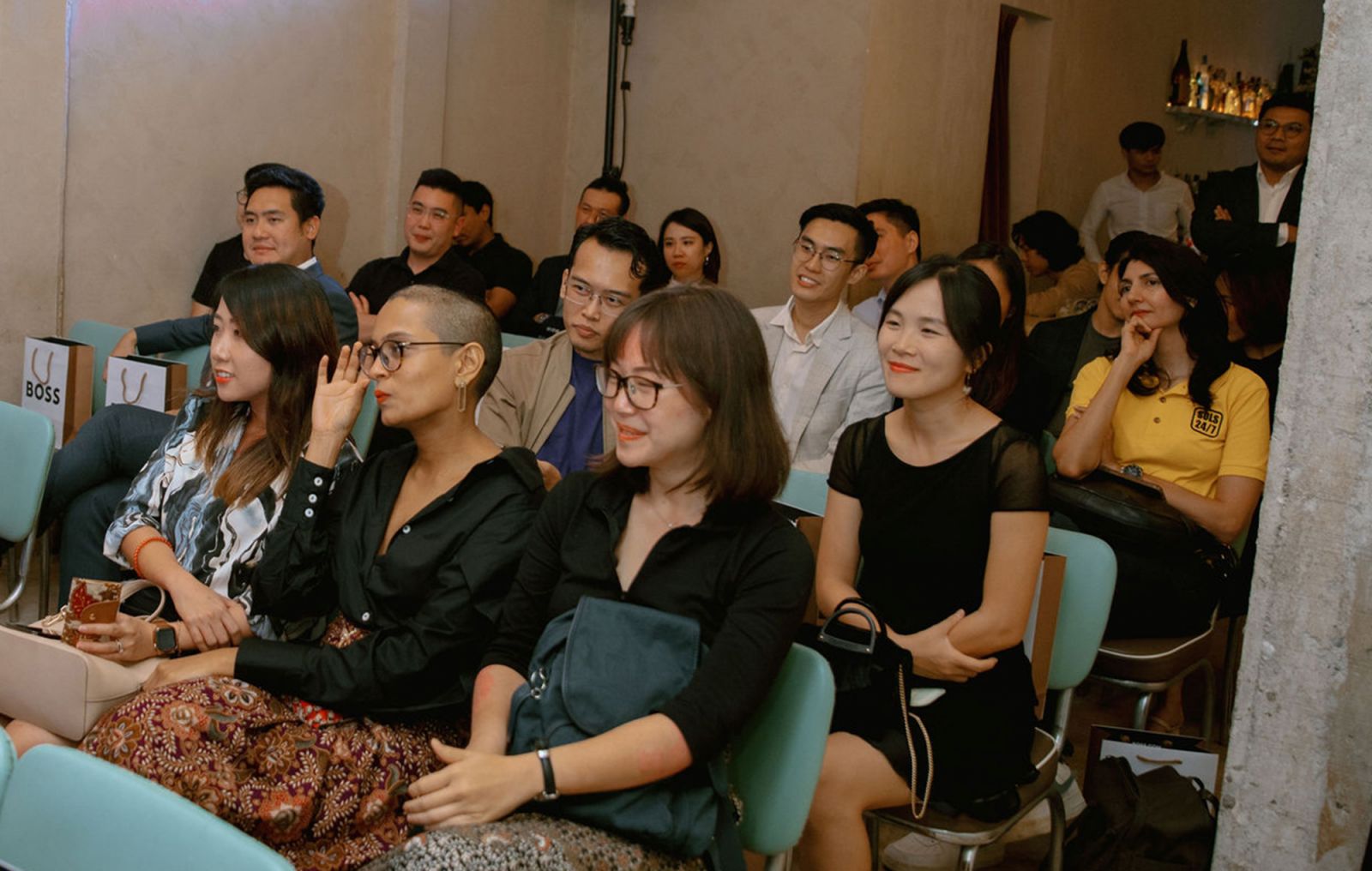 Members of the audience engaged with the discussion topic