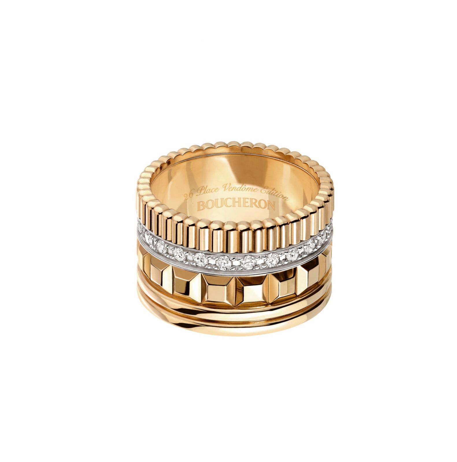 寶詩龍Quatre系列戒指。(Photo: Boucheron)