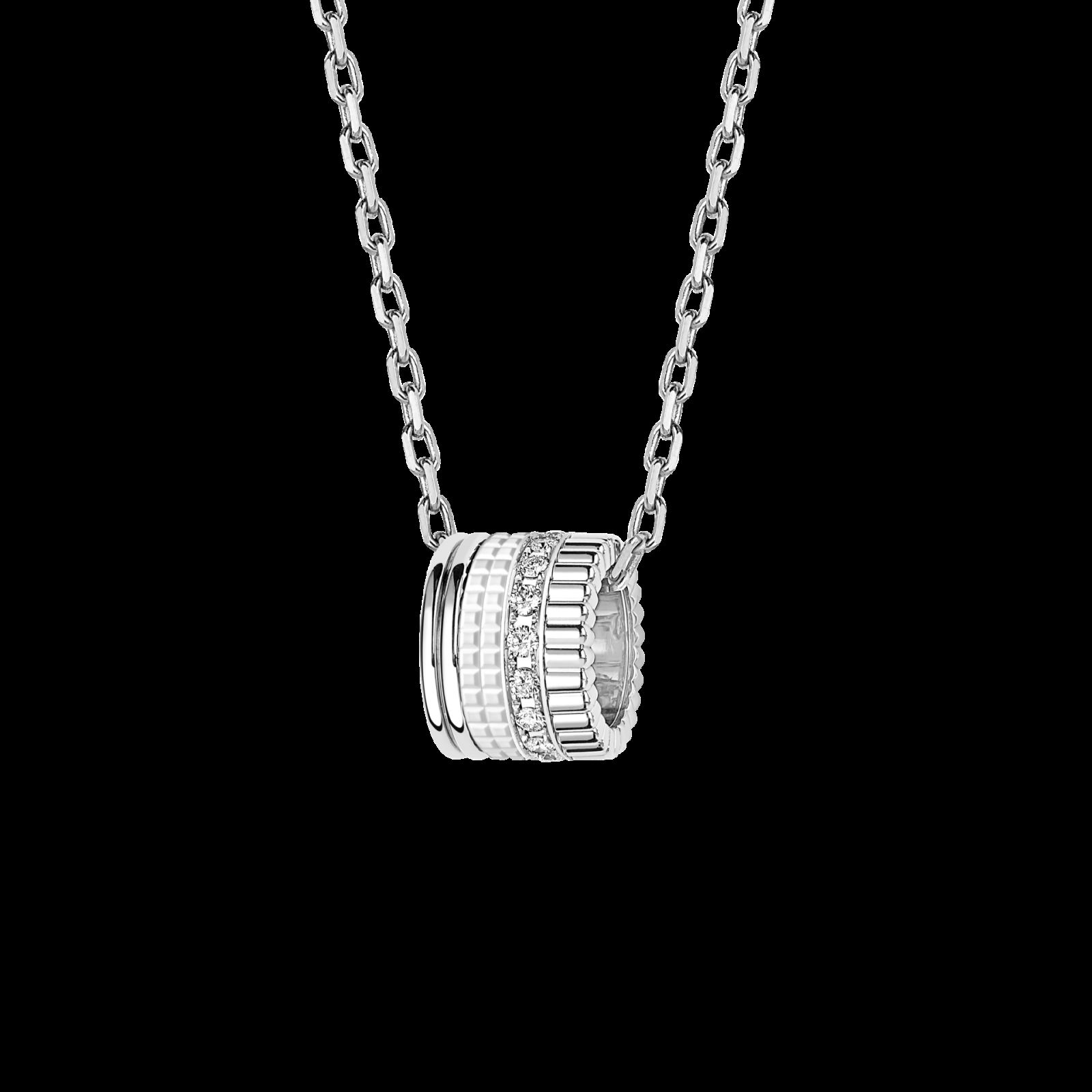 Quatre系列白金吊墜項鍊。(Photo: Boucheron)