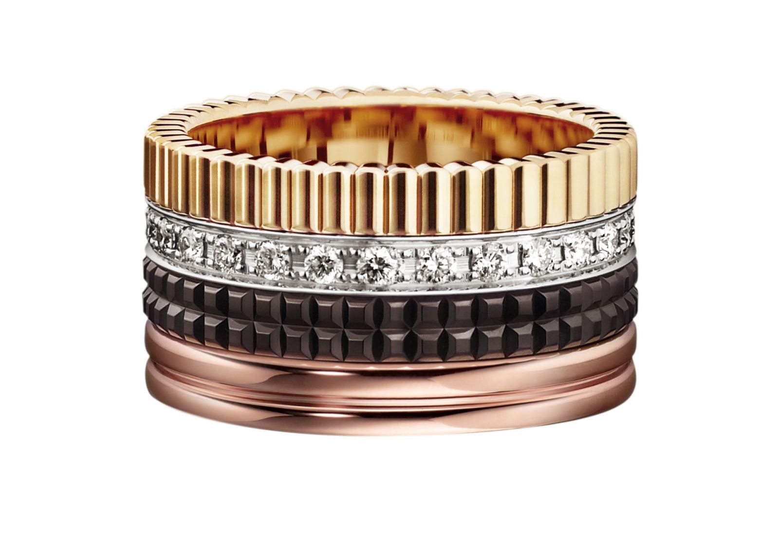 寶詩龍Quatre系列戒指。(Photo: Boucheron)