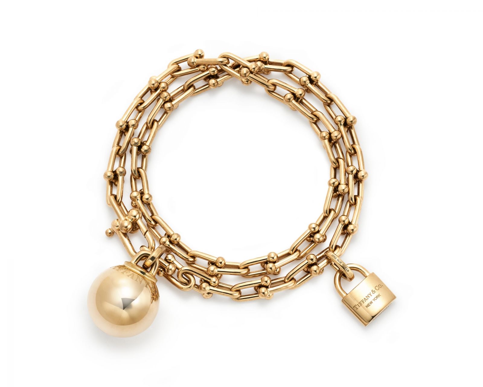 Tiffany HardWear系列玫瑰金手鍊。(Photo: Tiffany & Co.)