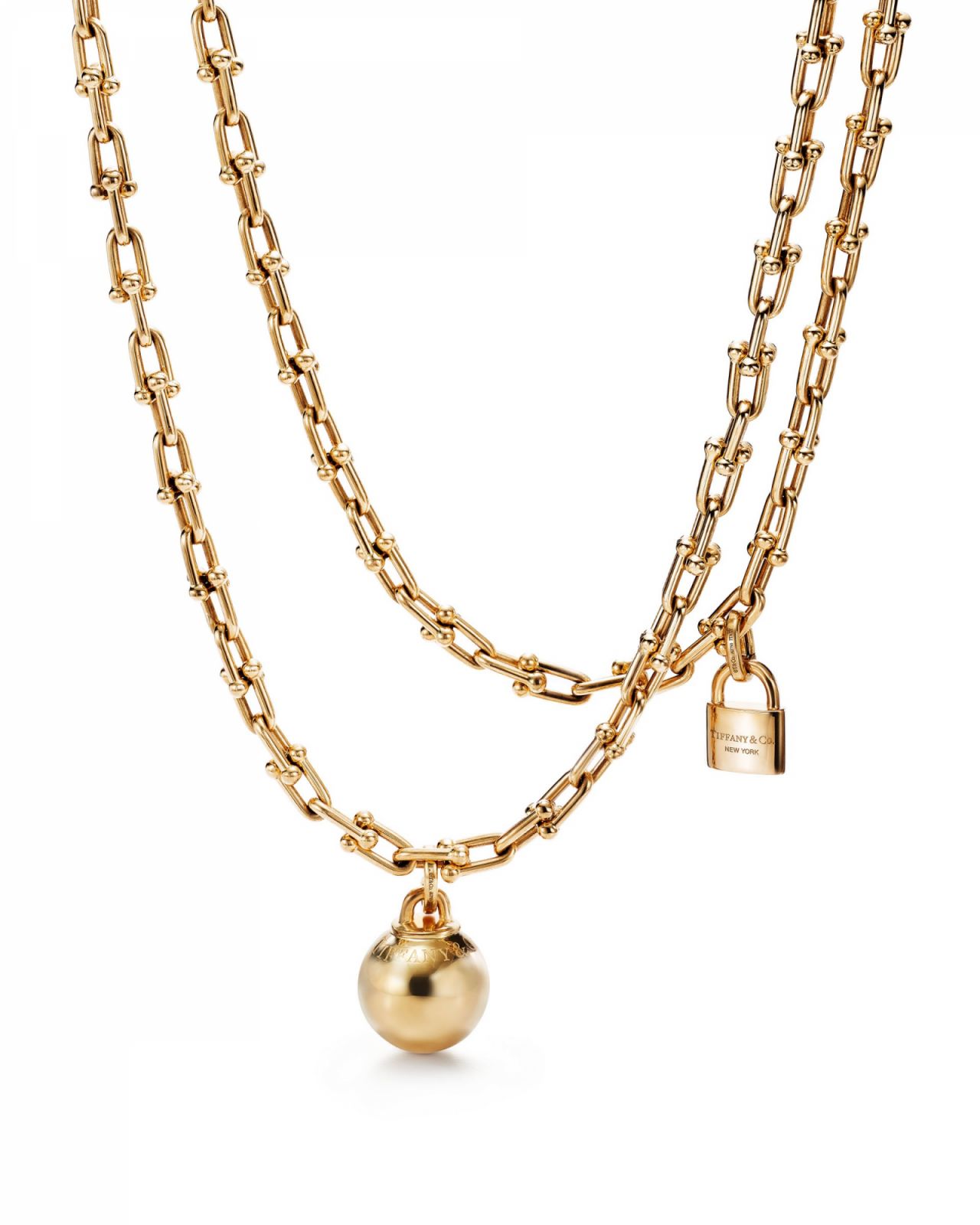 Tiffany HardWear系列玫瑰金項鍊。(Photo: Tiffany & Co.)