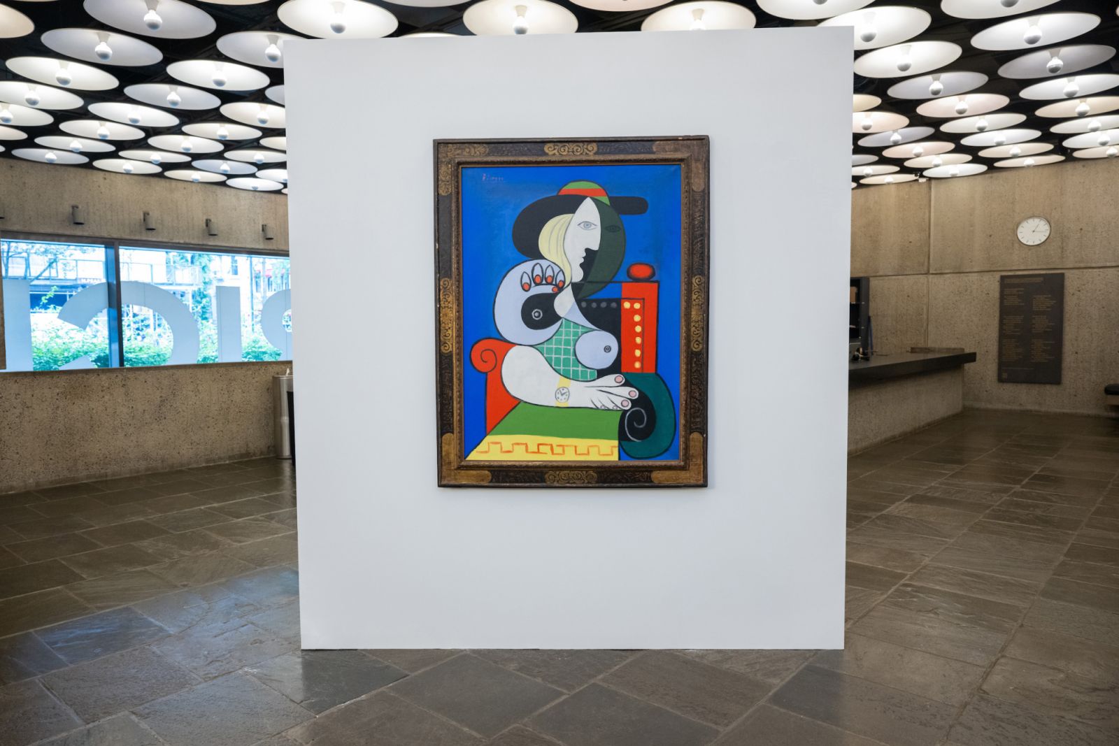 NEW YORK, NEW YORK - SEPTEMBER 11: Sothebyâs unveils Pablo Picassoâs âFemme à la montreâ from the Emily Fisher Landau Collection at the Breuer Building in New York City on September 11, 2023 in New York City. (Photo by Alexi J. Rosenfeld/Getty Images for Sotheby's)