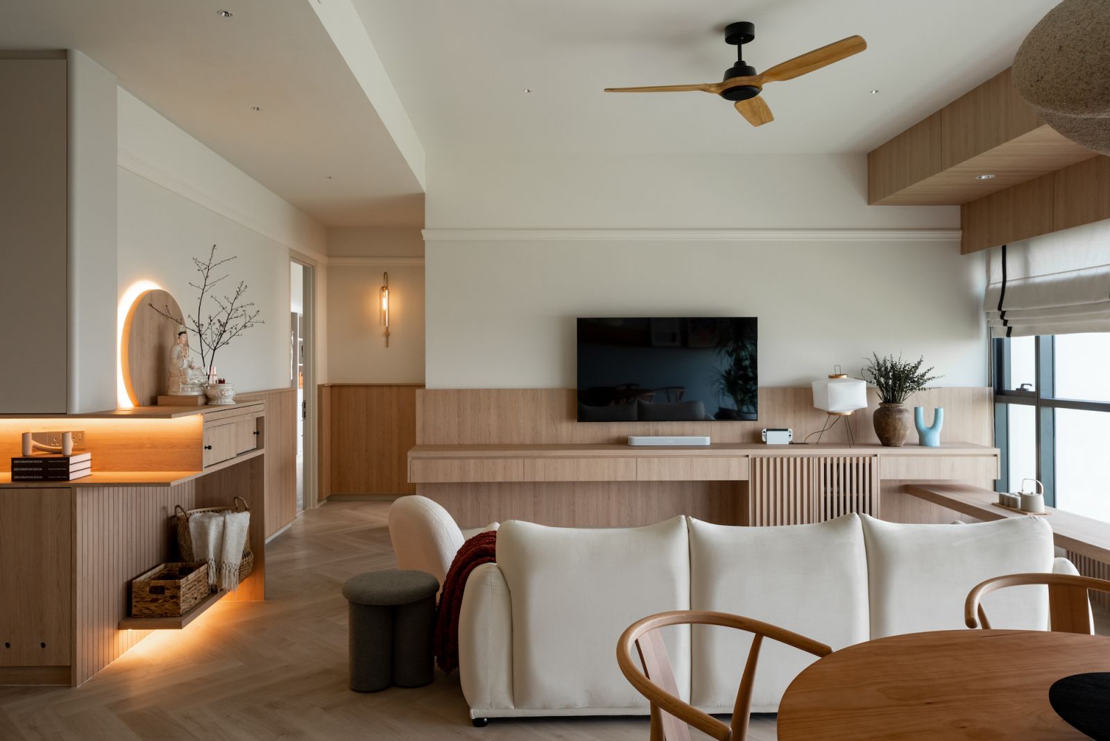 Serene open plan living