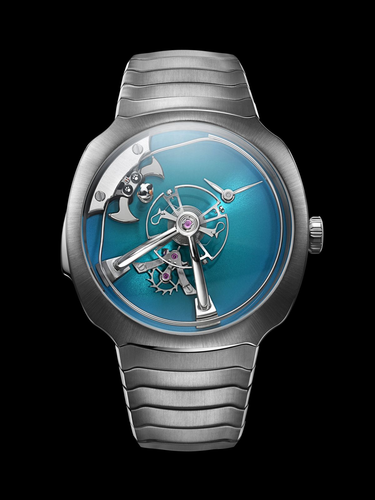 MB&F與亨利慕時為2023年Only Watch拍賣而創作的Streamliner Pandamonium腕錶。(Photo: MB&F)